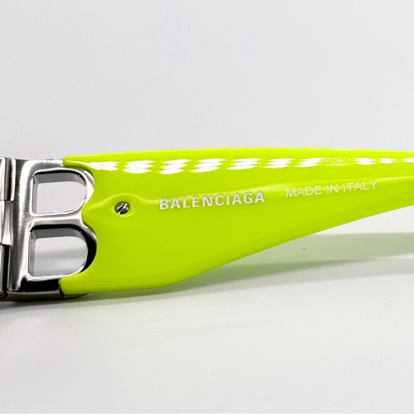 NEW BALENCIAGA BB0096S 008 SQUARE YELLOW UNISEX SUNGLASSES BALENCIAGA - Picture 14 of 15